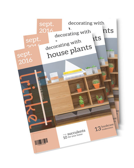 trinket magazine house plants page for September 2016.